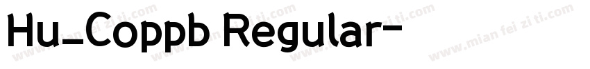 Hu_Coppb Regular字体转换